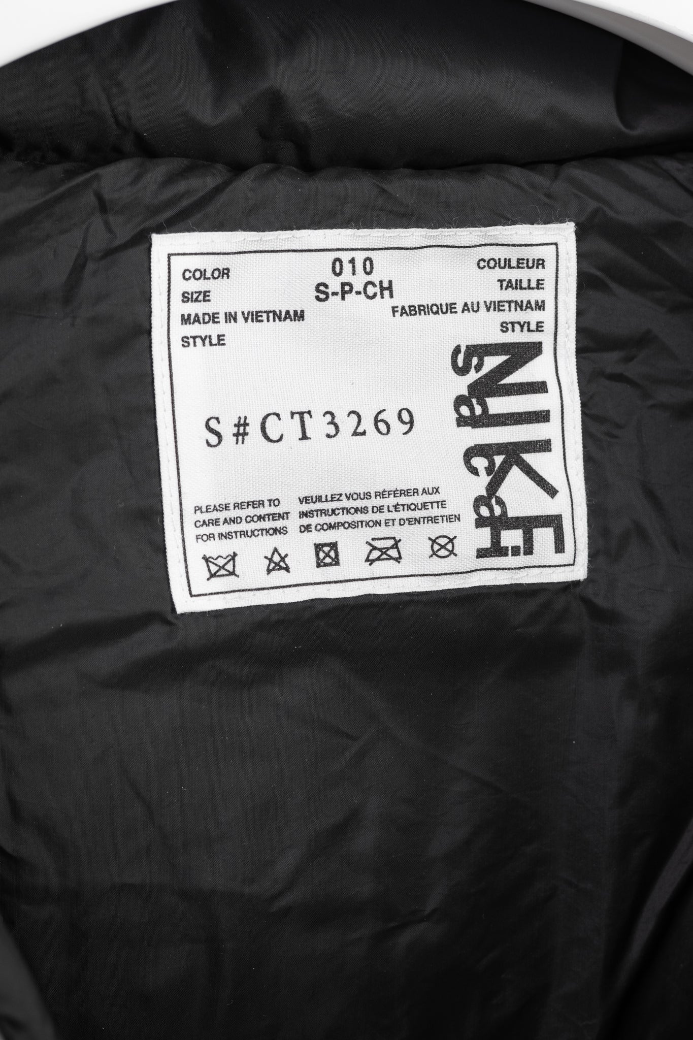 Nike x Sacai Black Loose Splicing Hooded Down Jacket