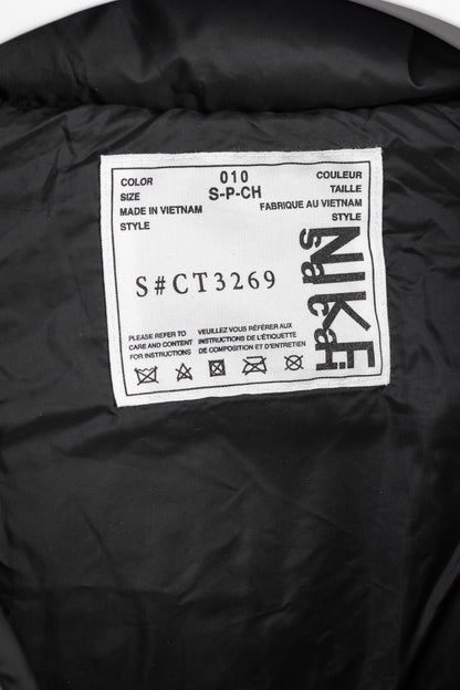Nike x Sacai Black Loose Splicing Hooded Down Jacket