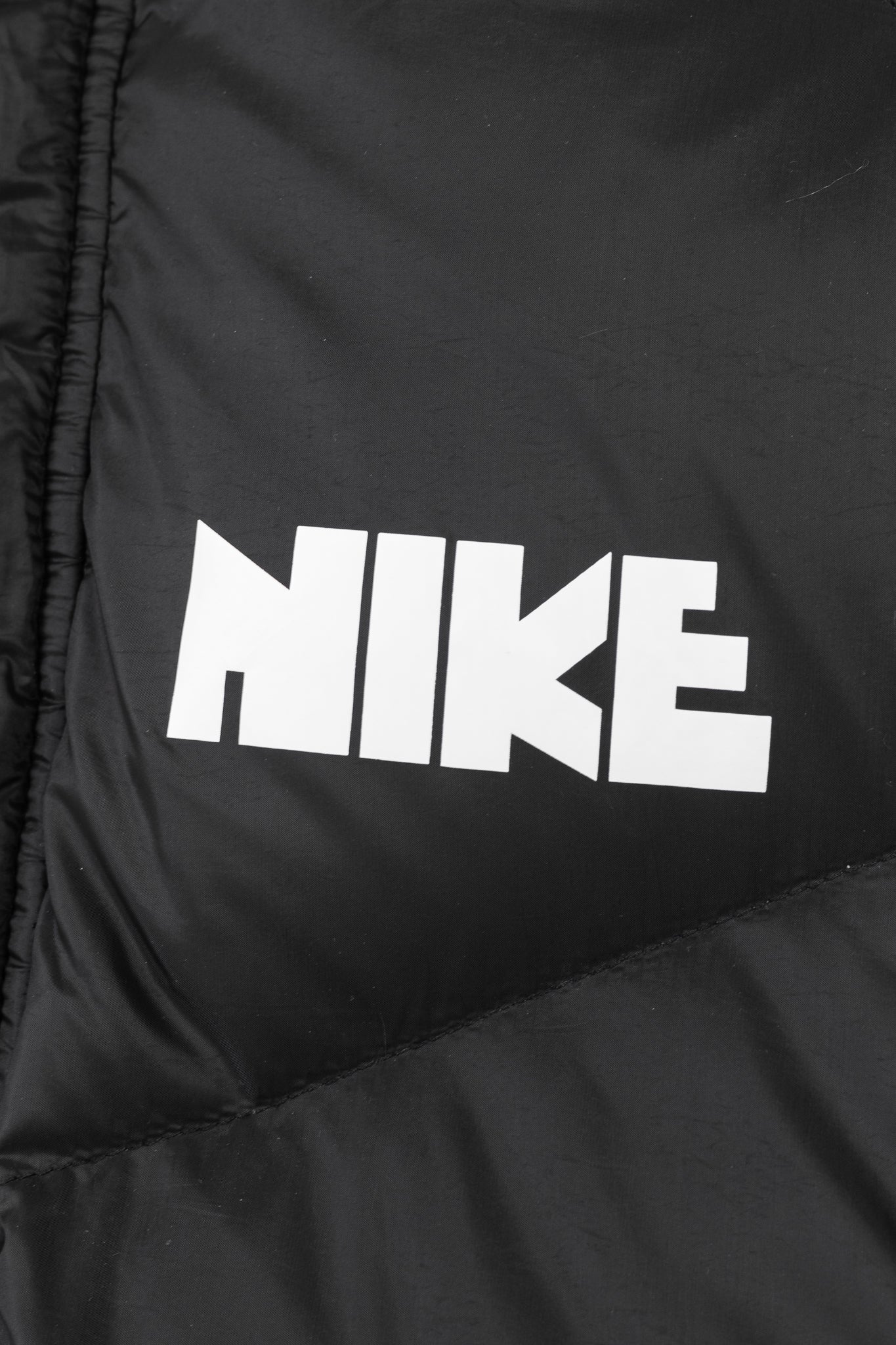 Nike x Sacai Black Loose Splicing Hooded Down Jacket