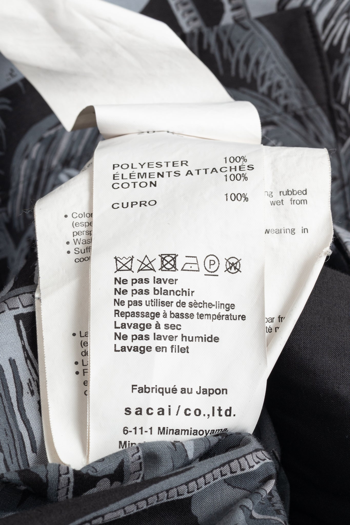 Sacai x Sun Surf Grey Diamond Head Tropical Shirt