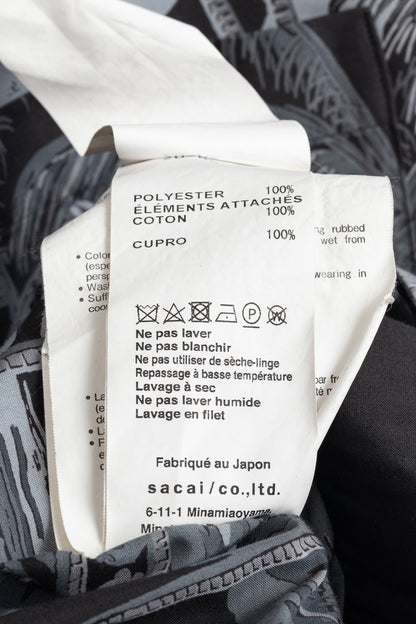 Sacai x Sun Surf Grey Diamond Head Tropical Shirt
