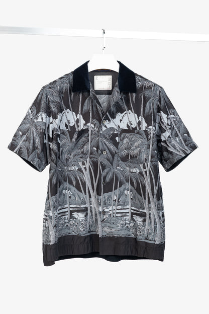 Sacai x Sun Surf Grey Diamond Head Tropical Shirt