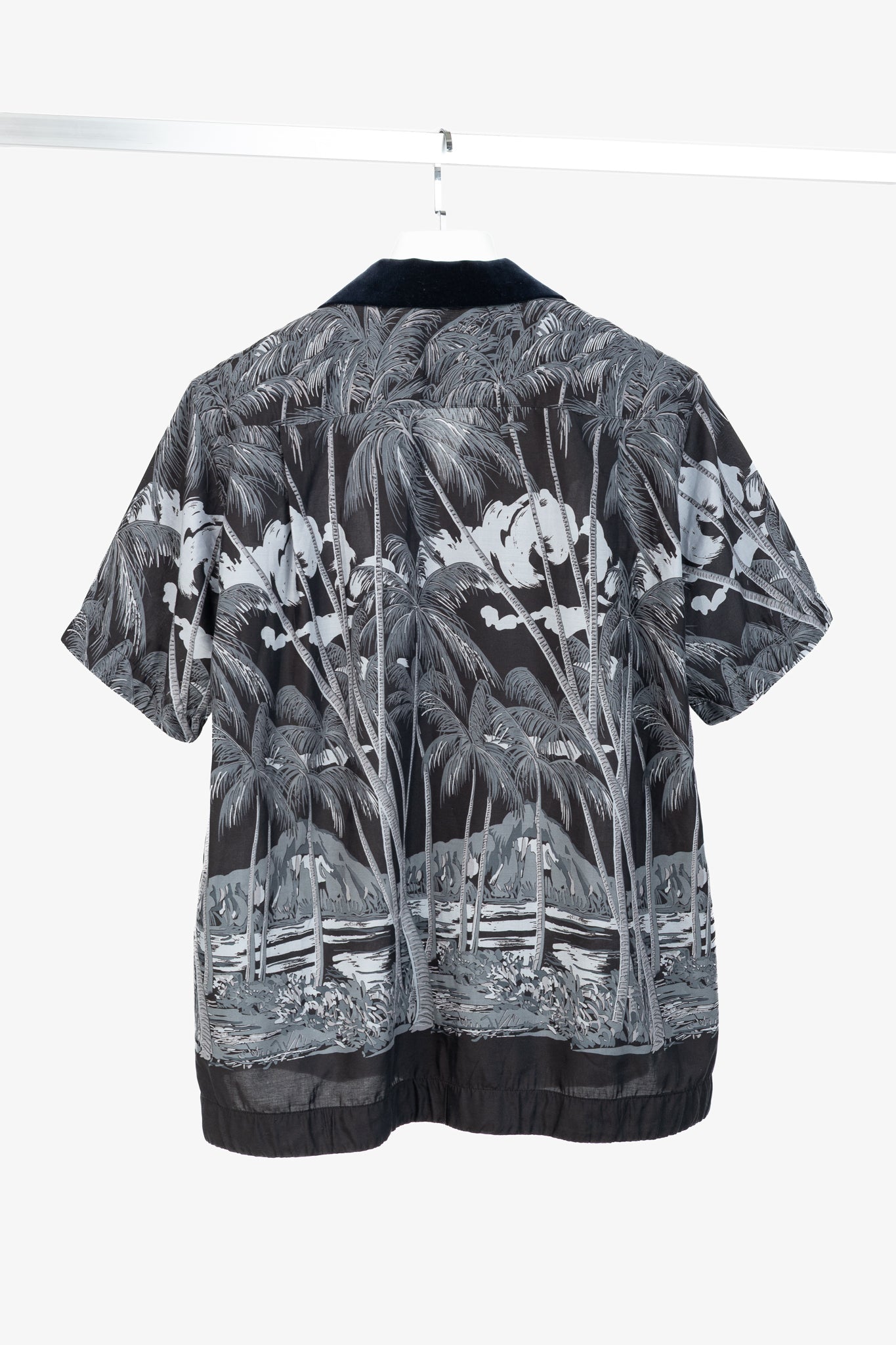 Sacai x Sun Surf Grey Diamond Head Tropical Shirt