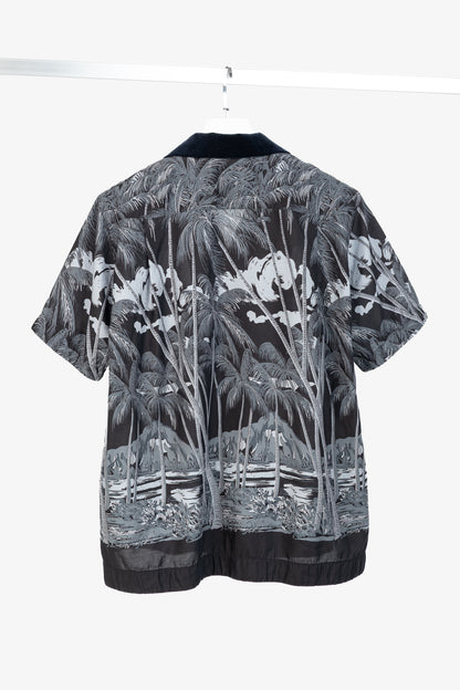 Sacai x Sun Surf Grey Diamond Head Tropical Shirt