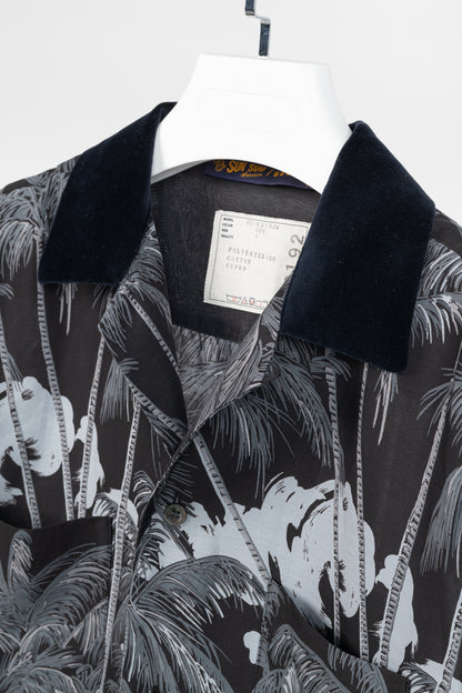 Sacai x Sun Surf Grey Diamond Head Tropical Shirt