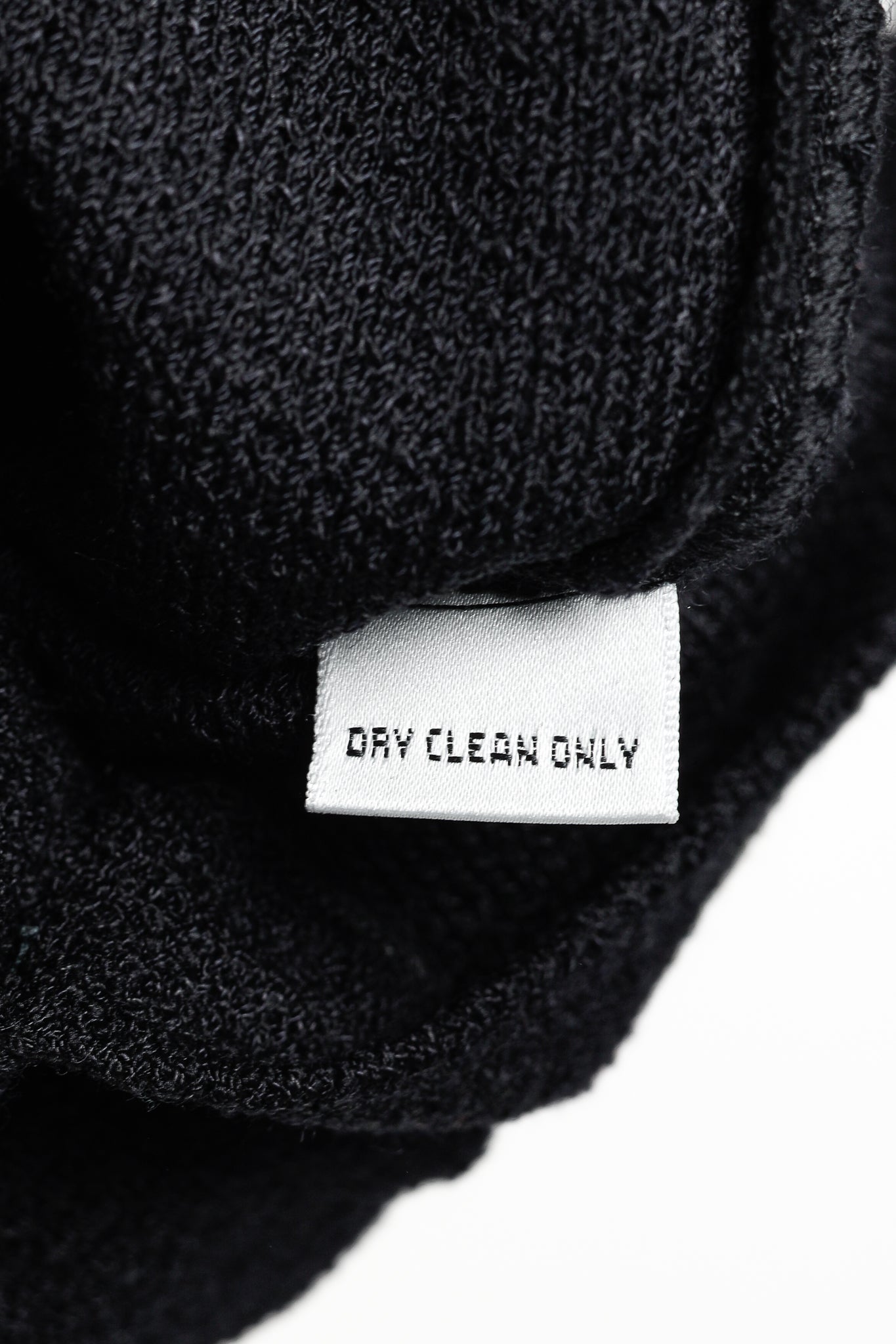 St. John Fringe Hem Straight Black Knit Skirt