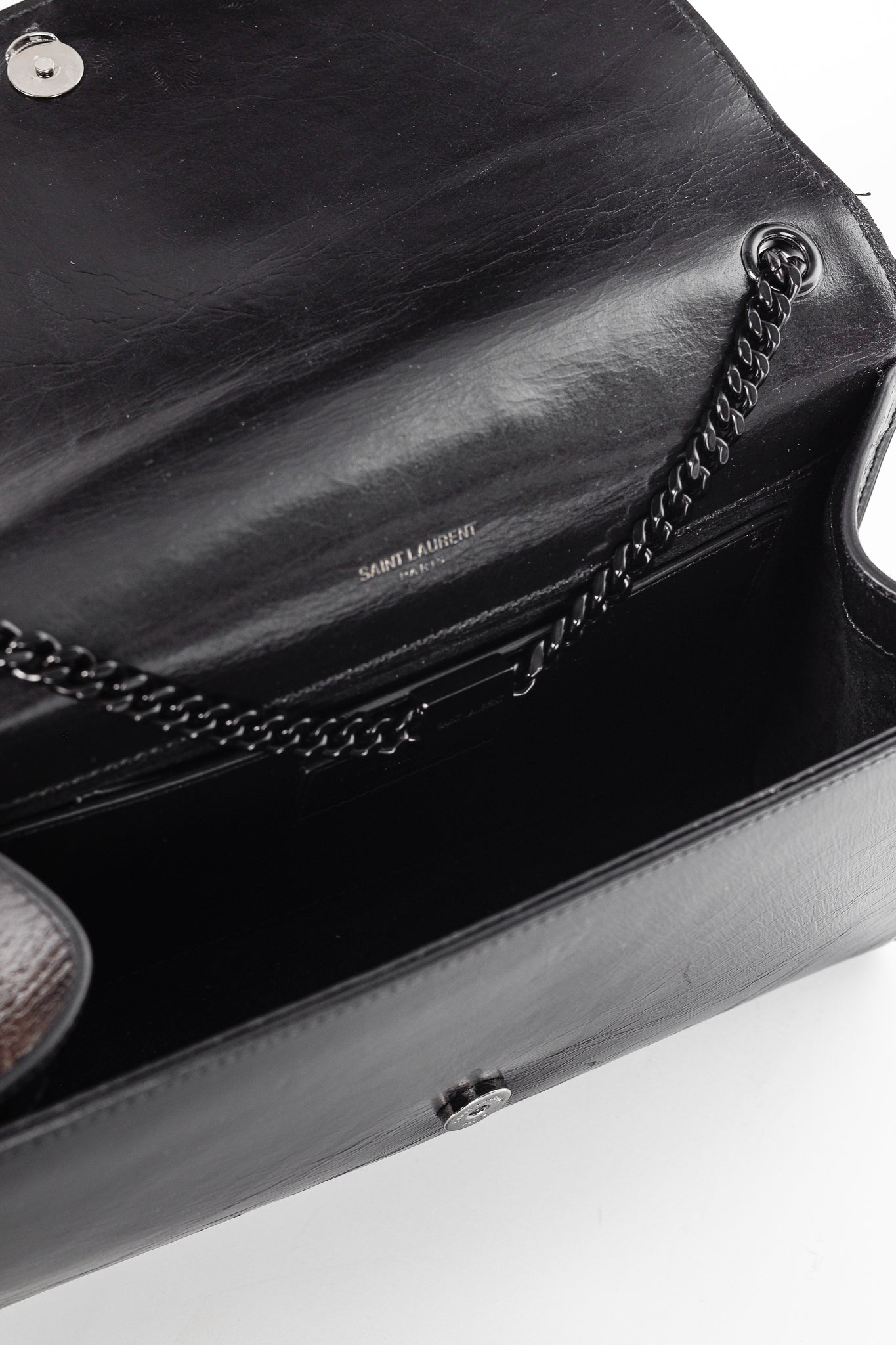 Saint Laurent Kate Medium Black Matelassé Leather Crossbody