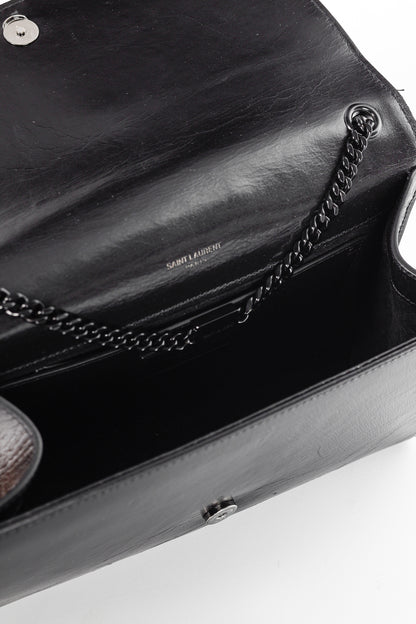 Saint Laurent Kate Medium Black Matelassé Leather Crossbody