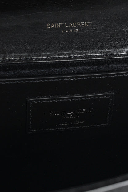 Saint Laurent Kate Medium Black Matelassé Leather Crossbody