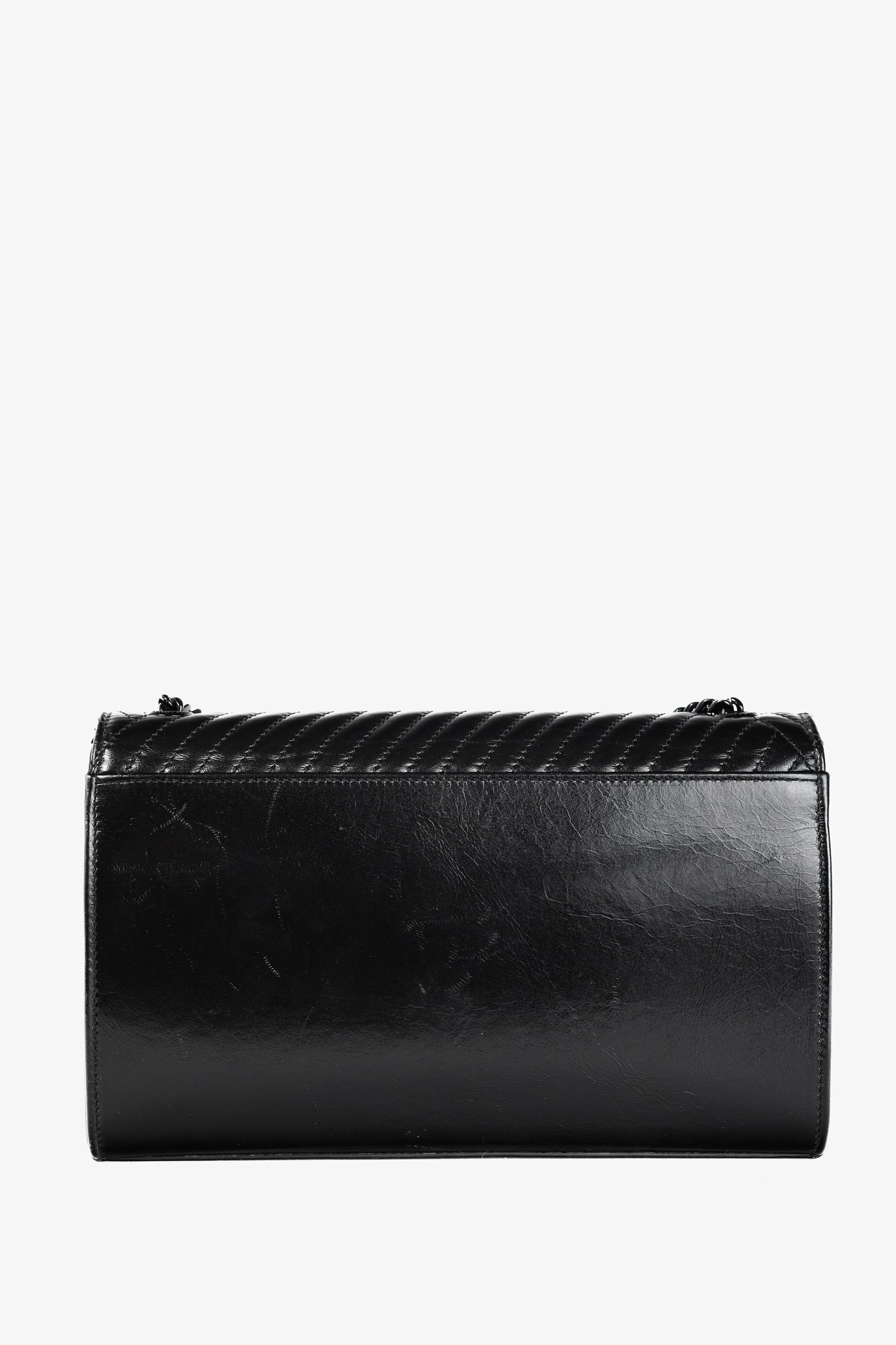 Saint Laurent Kate Medium Black Matelassé Leather Crossbody
