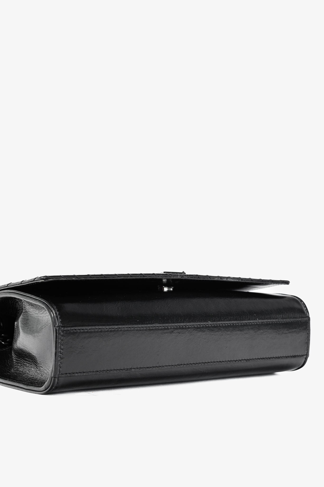 Saint Laurent Kate Medium Black Matelassé Leather Crossbody