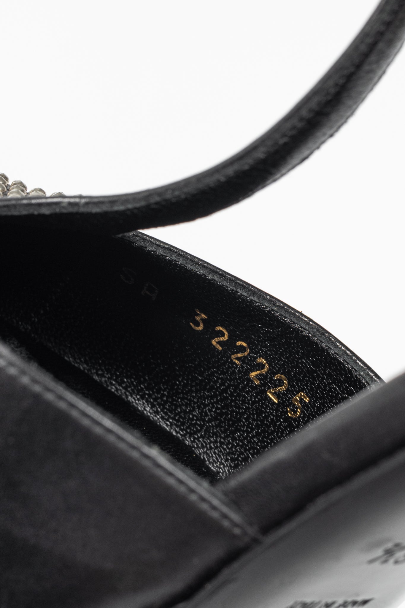 Saint Laurent Classic Janis 105 Black Leather Studded T-Strap Platform Pumps