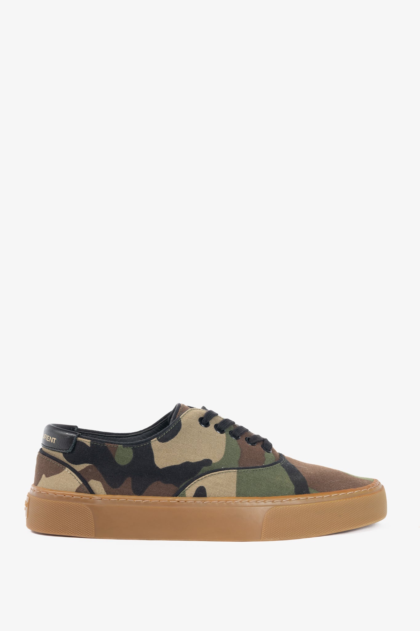 Saint Laurent Venice Camouflage Low-Top Lace-Up Sneakers