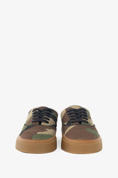 Saint Laurent Venice Camouflage Low-Top Lace-Up Sneakers