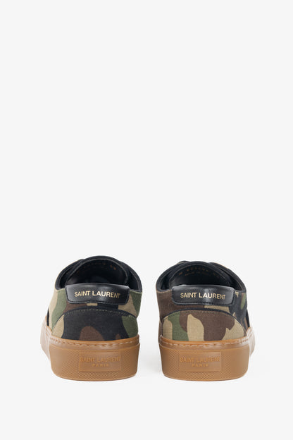 Saint Laurent Venice Camouflage Low-Top Lace-Up Sneakers