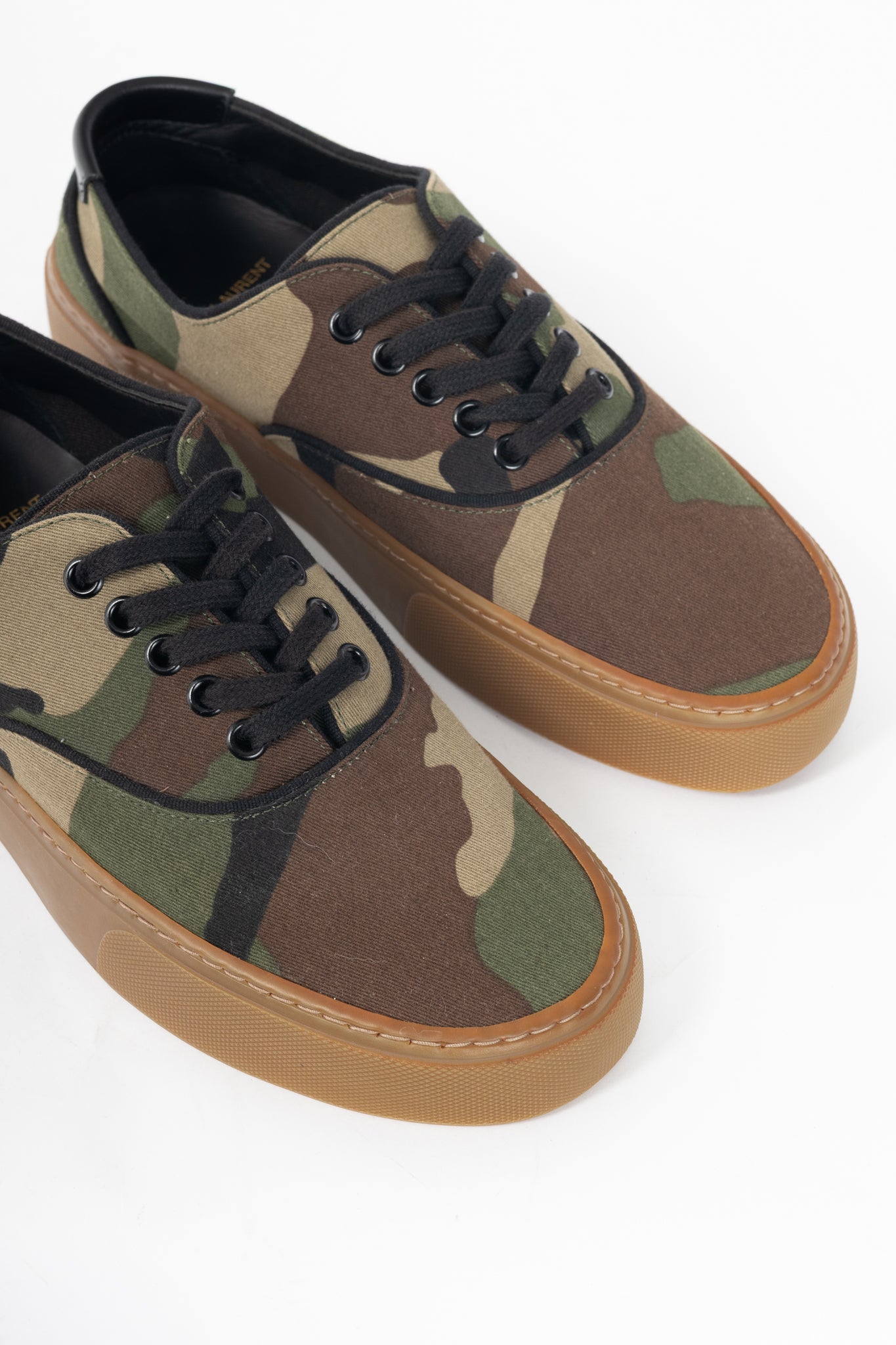 Saint Laurent Venice Camouflage Low-Top Lace-Up Sneakers