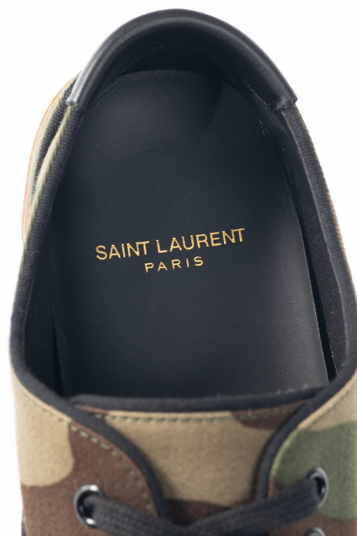 Saint Laurent Venice Camouflage Low-Top Lace-Up Sneakers