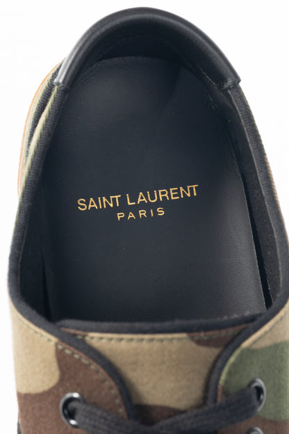 Saint Laurent Venice Camouflage Low-Top Lace-Up Sneakers