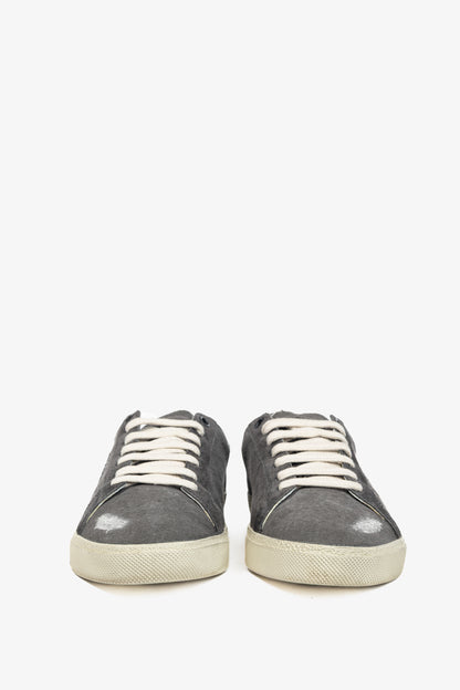 Saint Laurent Court Classic SL/06 "Black" Distressed Signature Low-Top Sneakers
