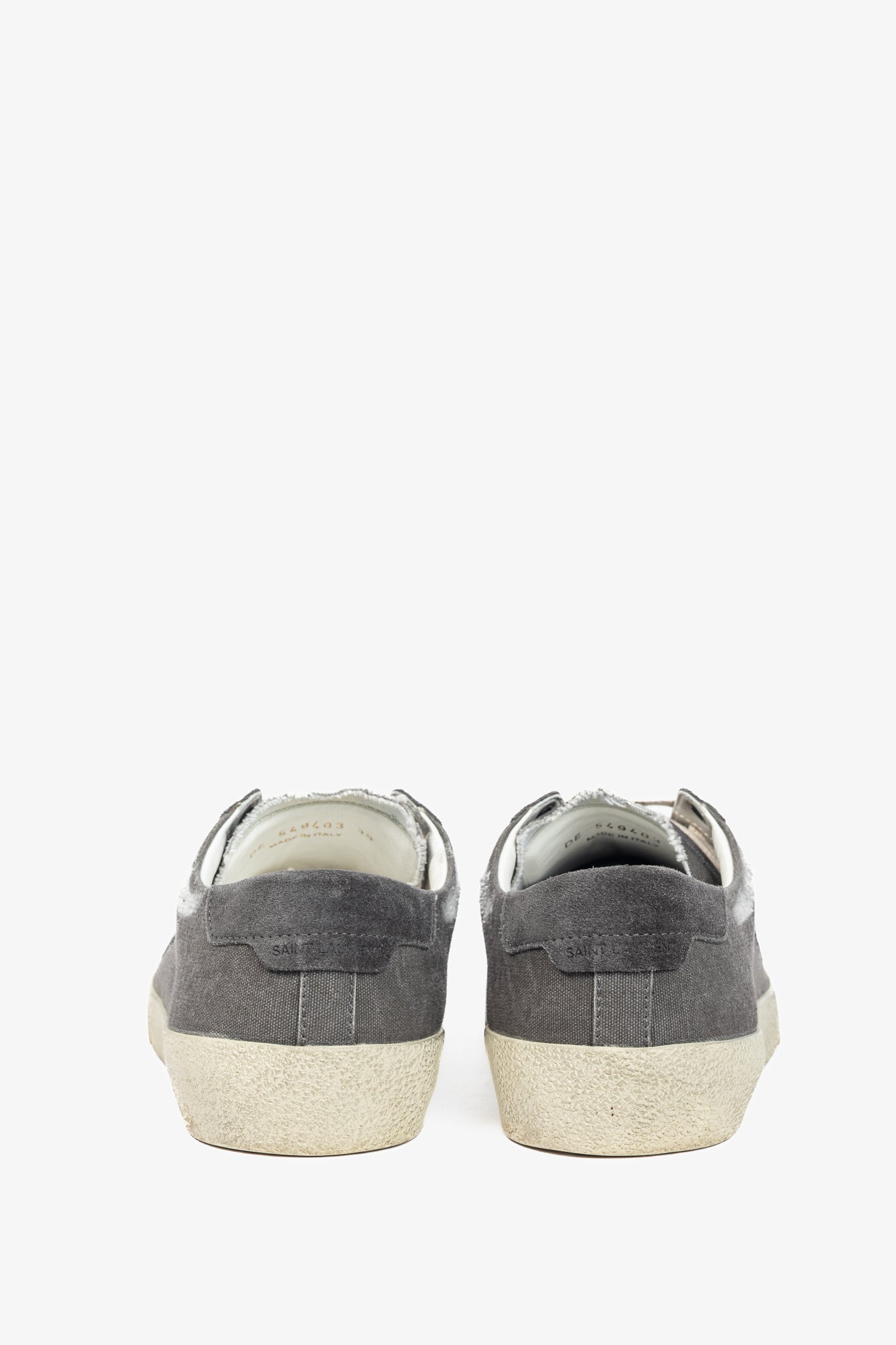 Saint Laurent Court Classic SL/06 "Black" Distressed Signature Low-Top Sneakers