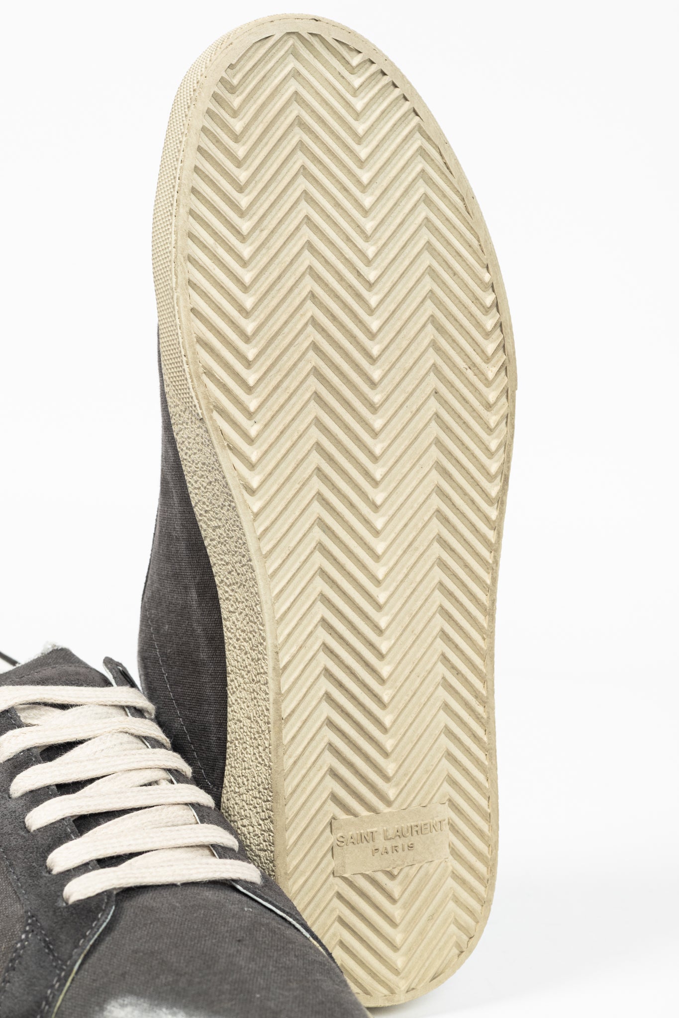 Saint Laurent Court Classic SL/06 "Black" Distressed Signature Low-Top Sneakers