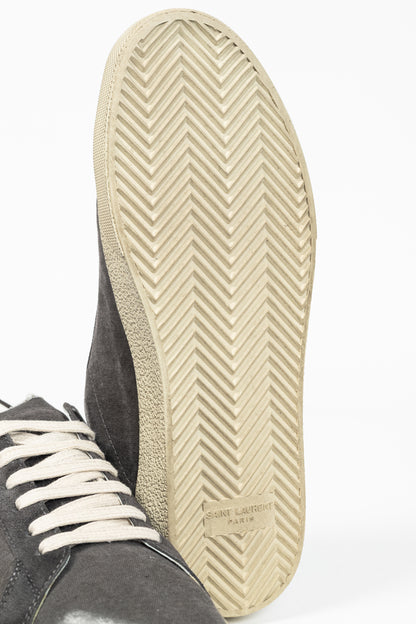 Saint Laurent Court Classic SL/06 "Black" Distressed Signature Low-Top Sneakers