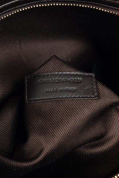 Saint Laurent Le Monogramme 72H Duffle Chestnut Cassandre Canvas & Smooth Leather Bag