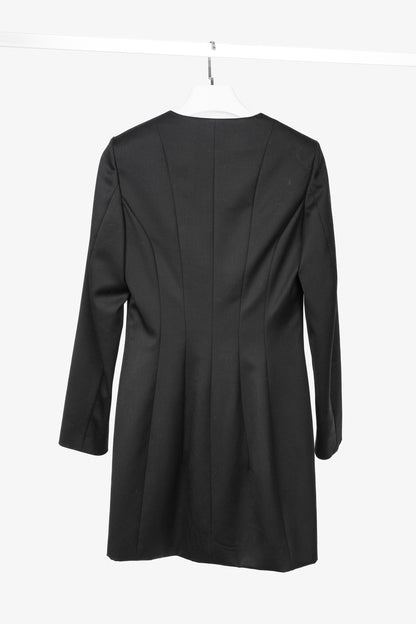Yves Saint Laurent SS12 Black Wool Open-Front Blazer