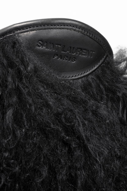 Saint Laurent Nero Panenelli Mongolia Furry Patch Snowboots
