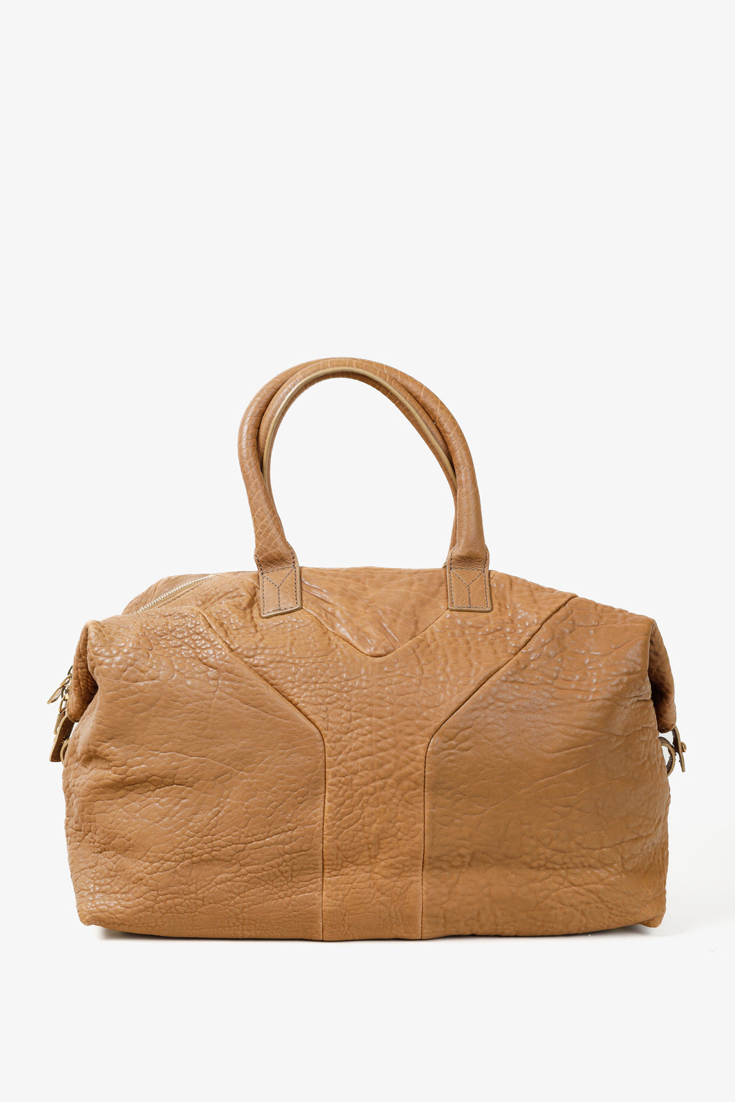 Yves Saint Laurent Easy Tan-Pebbled-Leather Handbag