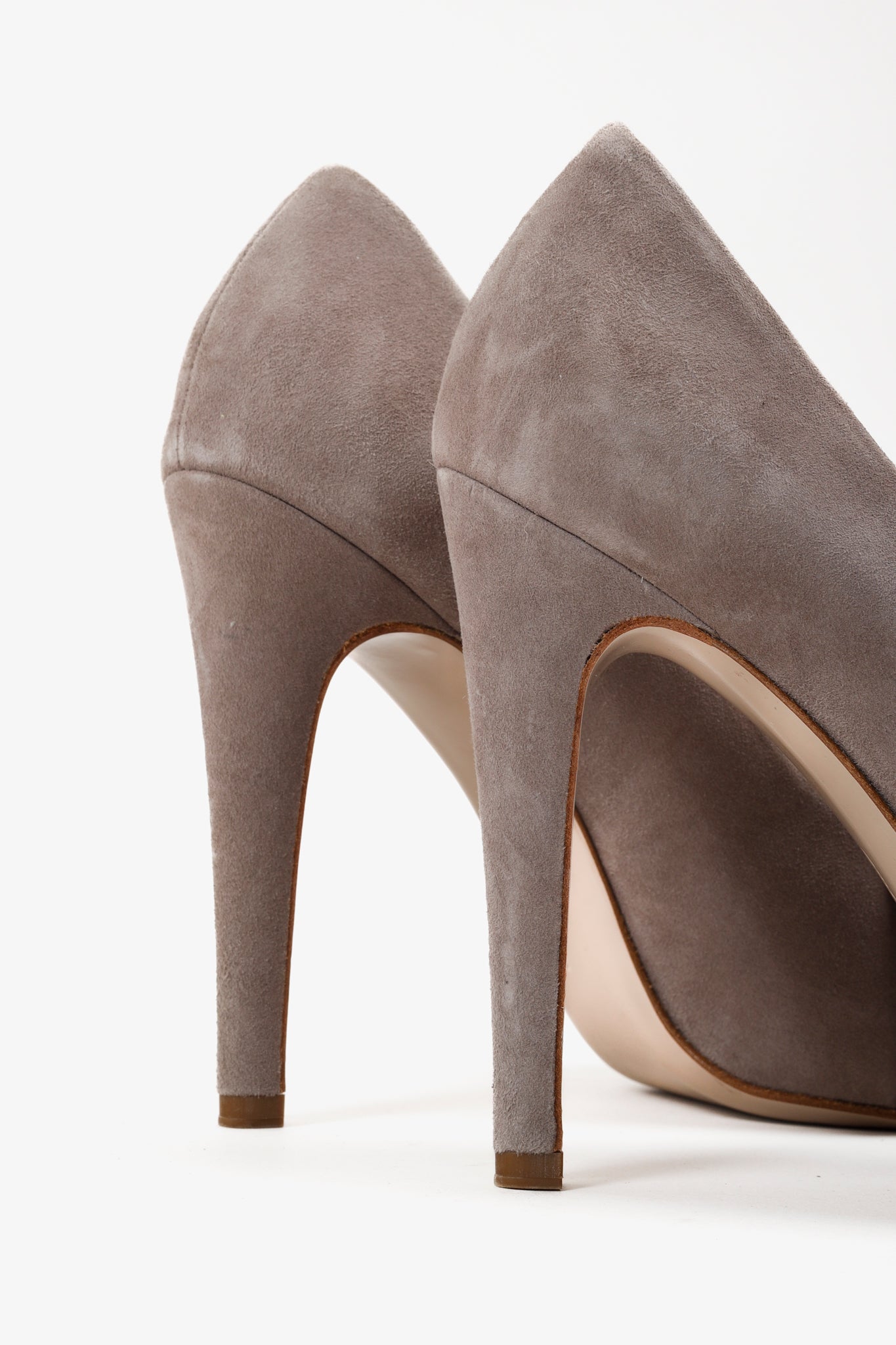 Salvatore Ferragamo Mauve Suede Platform Heels