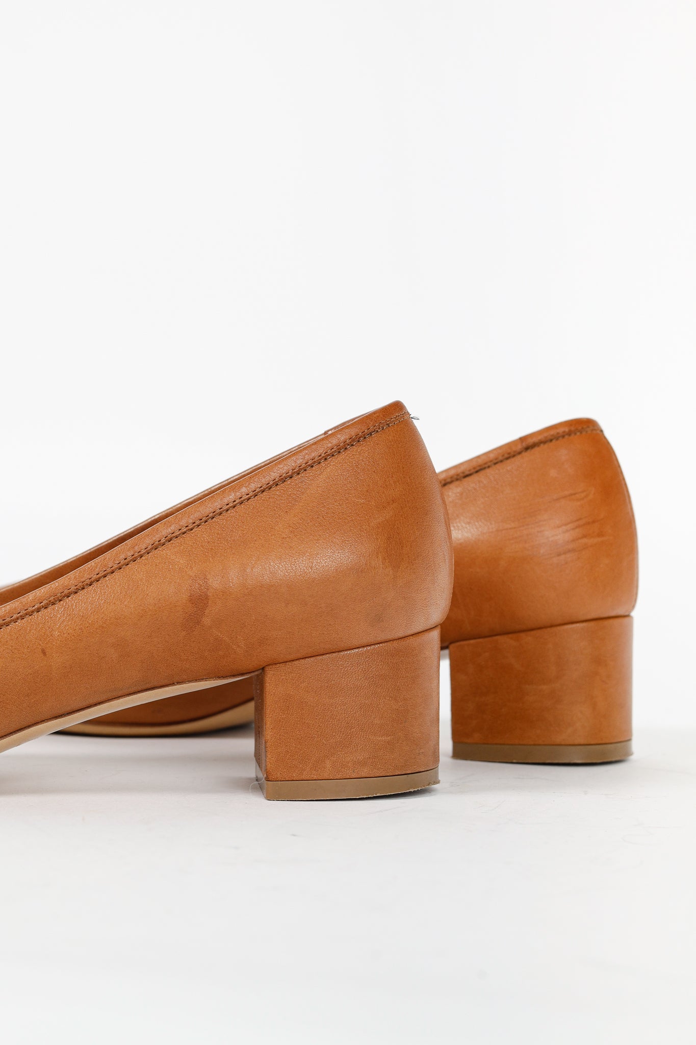 Salvatore Ferragamo Elga Brown Leather Fringe Gancini-Buckle Pumps
