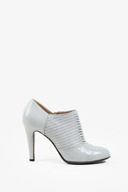 Salvatore Ferragamo Ribbed Leather Pumps