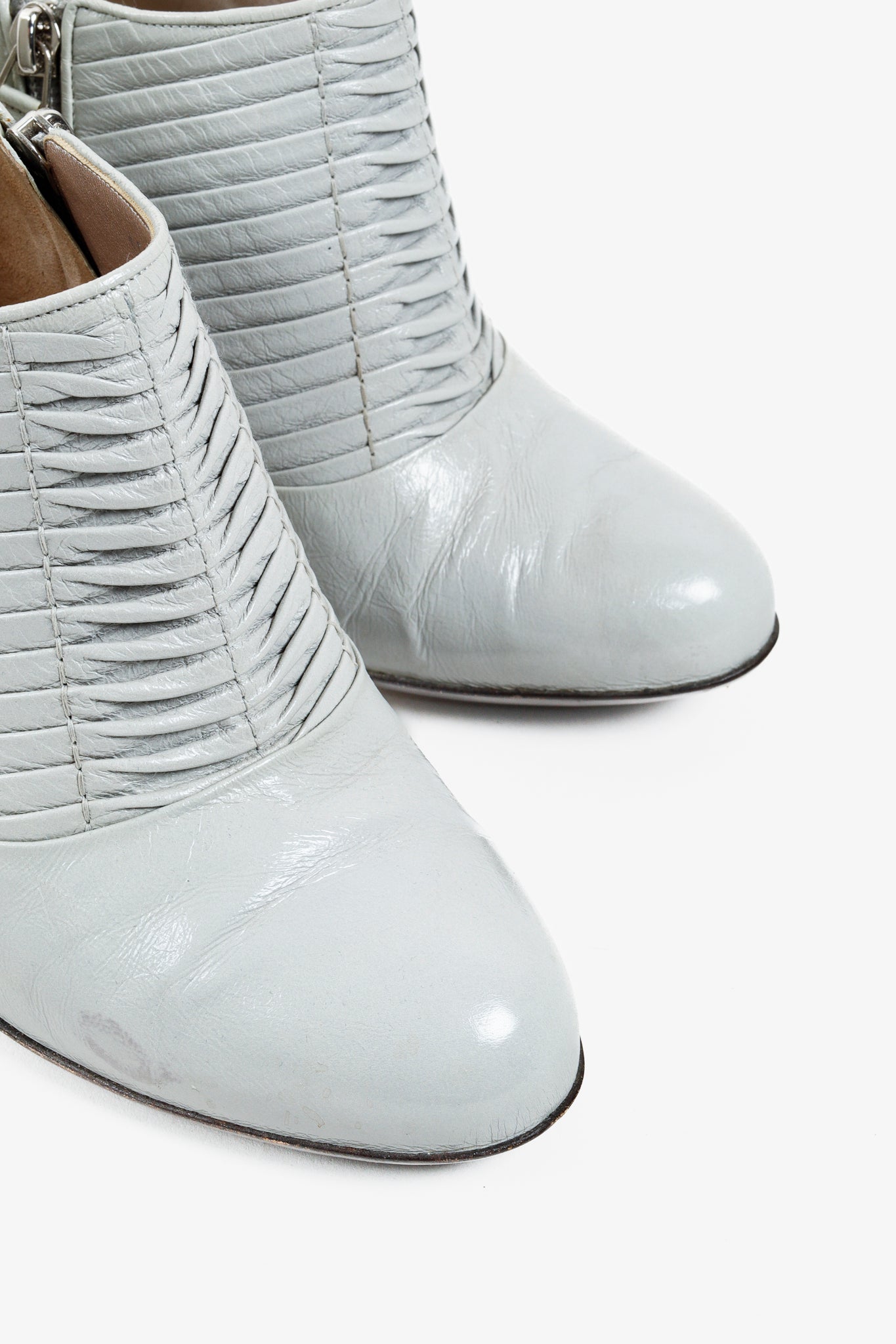 Salvatore Ferragamo Ribbed Leather Pumps