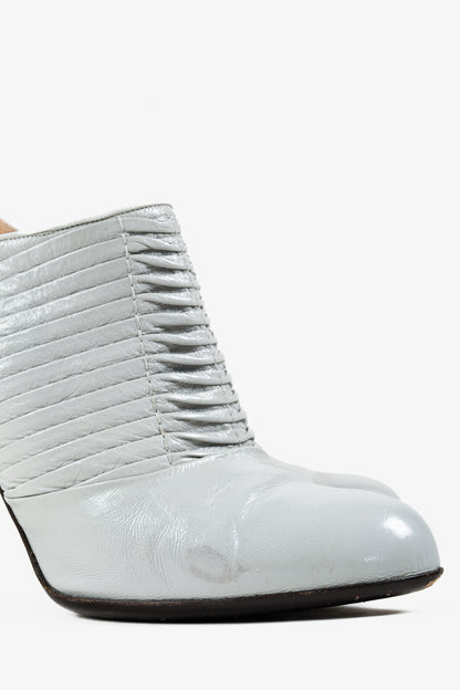 Salvatore Ferragamo Ribbed Leather Pumps
