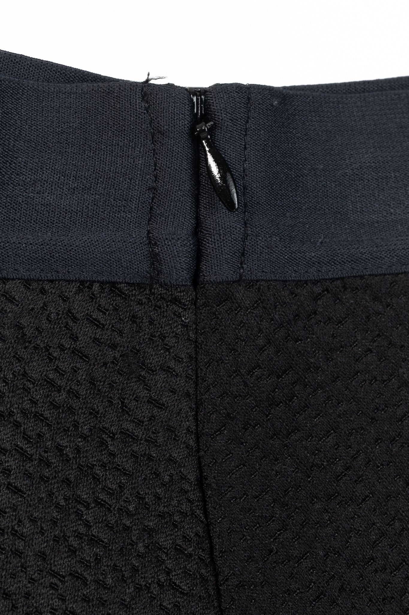 Sandro Black Textured-Satin A-Line Mini Skirt