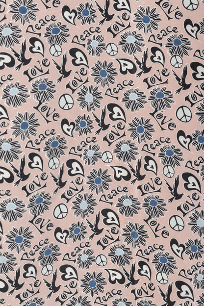 Sandro Estela Pink Floral Silk Crepe Tee
