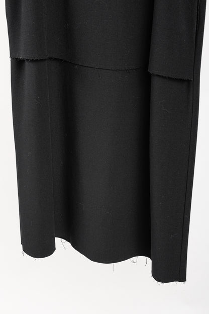 Sarah Lanzi AW/16 Minimalist Black Layered Sleeveless Dress