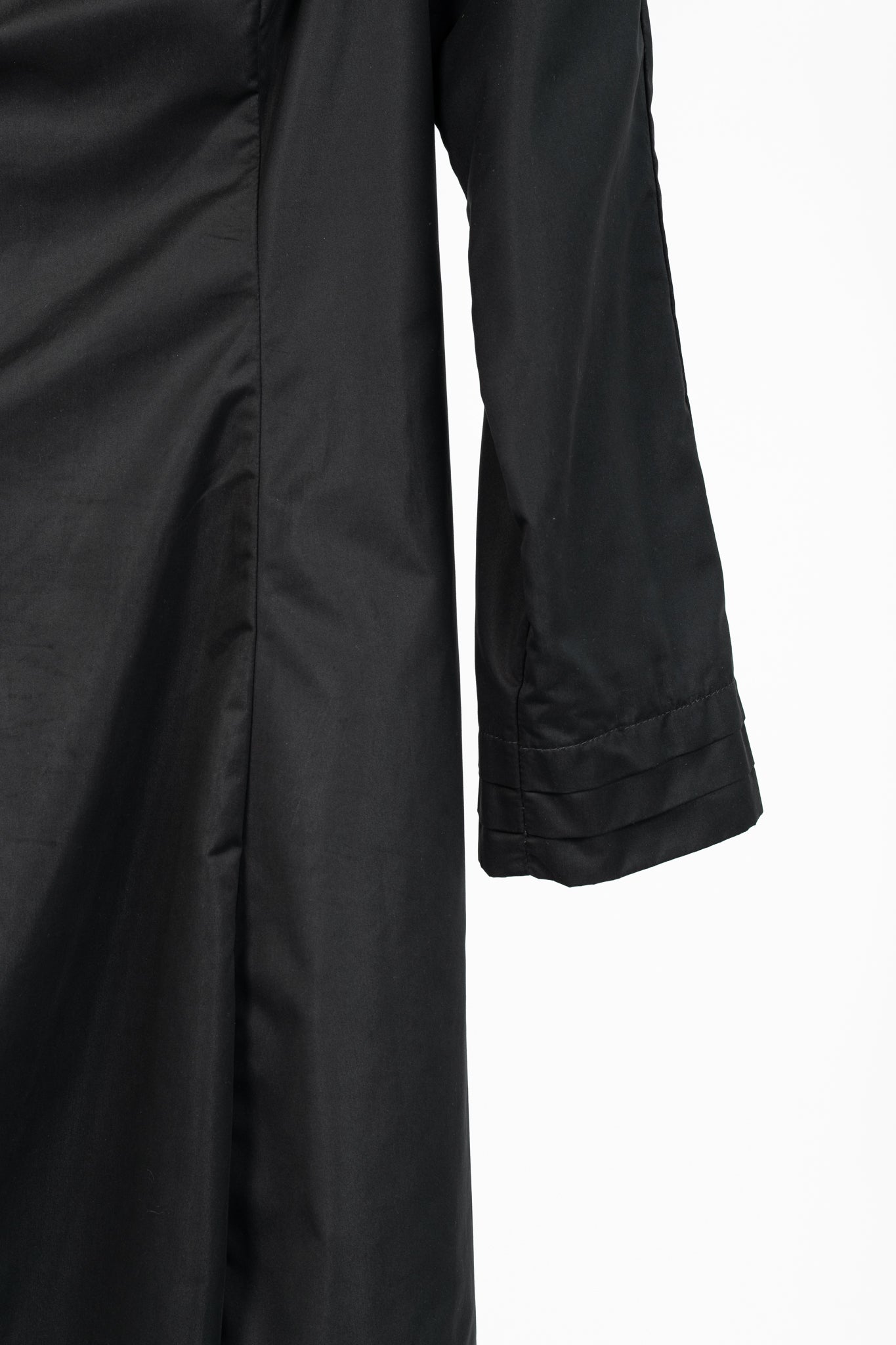 Sarah Pacini Black Asymmetrical Cowl-Neck Coat
