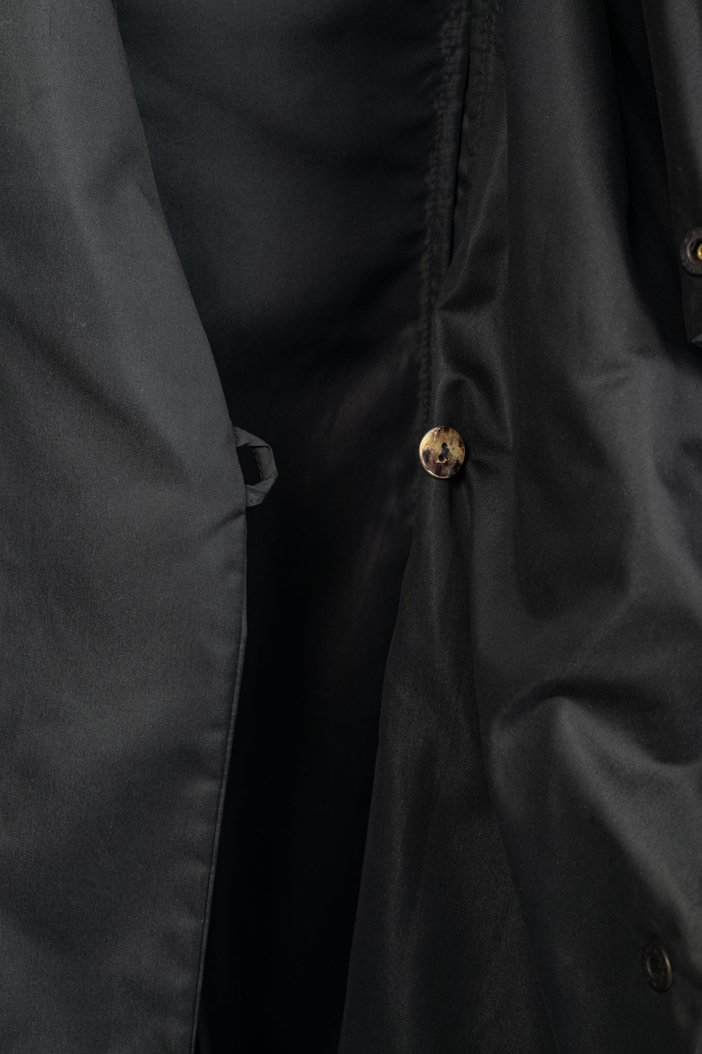 Sarah Pacini Black Asymmetrical Cowl-Neck Coat