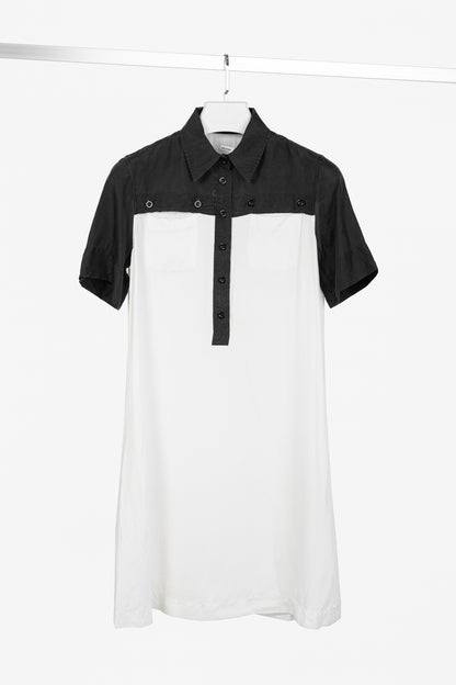 See by Chloe Black & White Polo A-Line Mini Dress