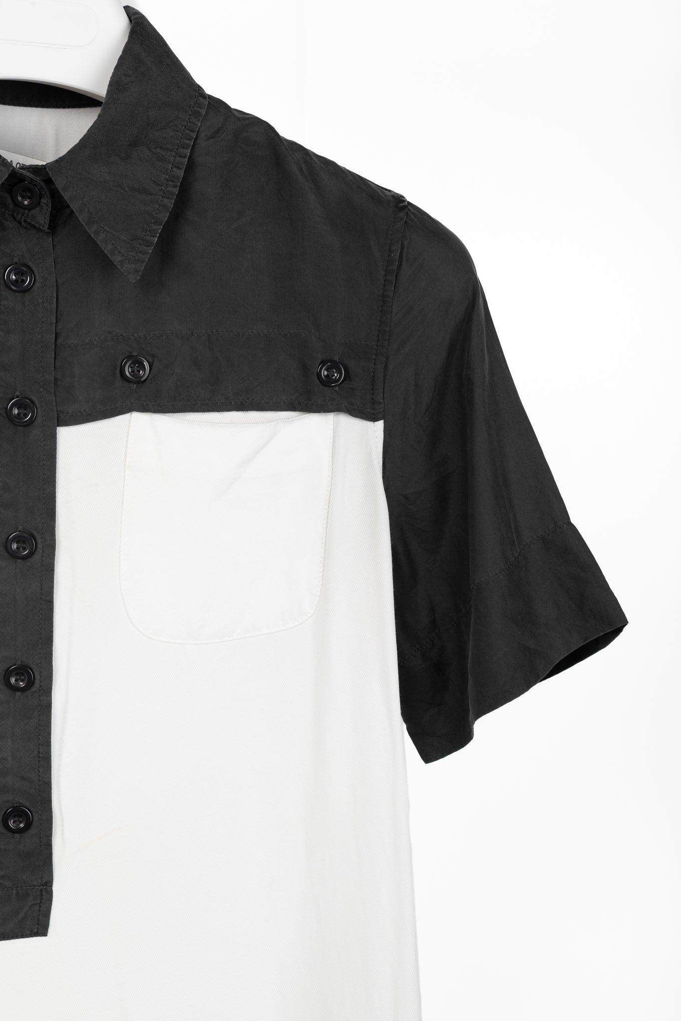 See by Chloe Black & White Polo A-Line Mini Dress
