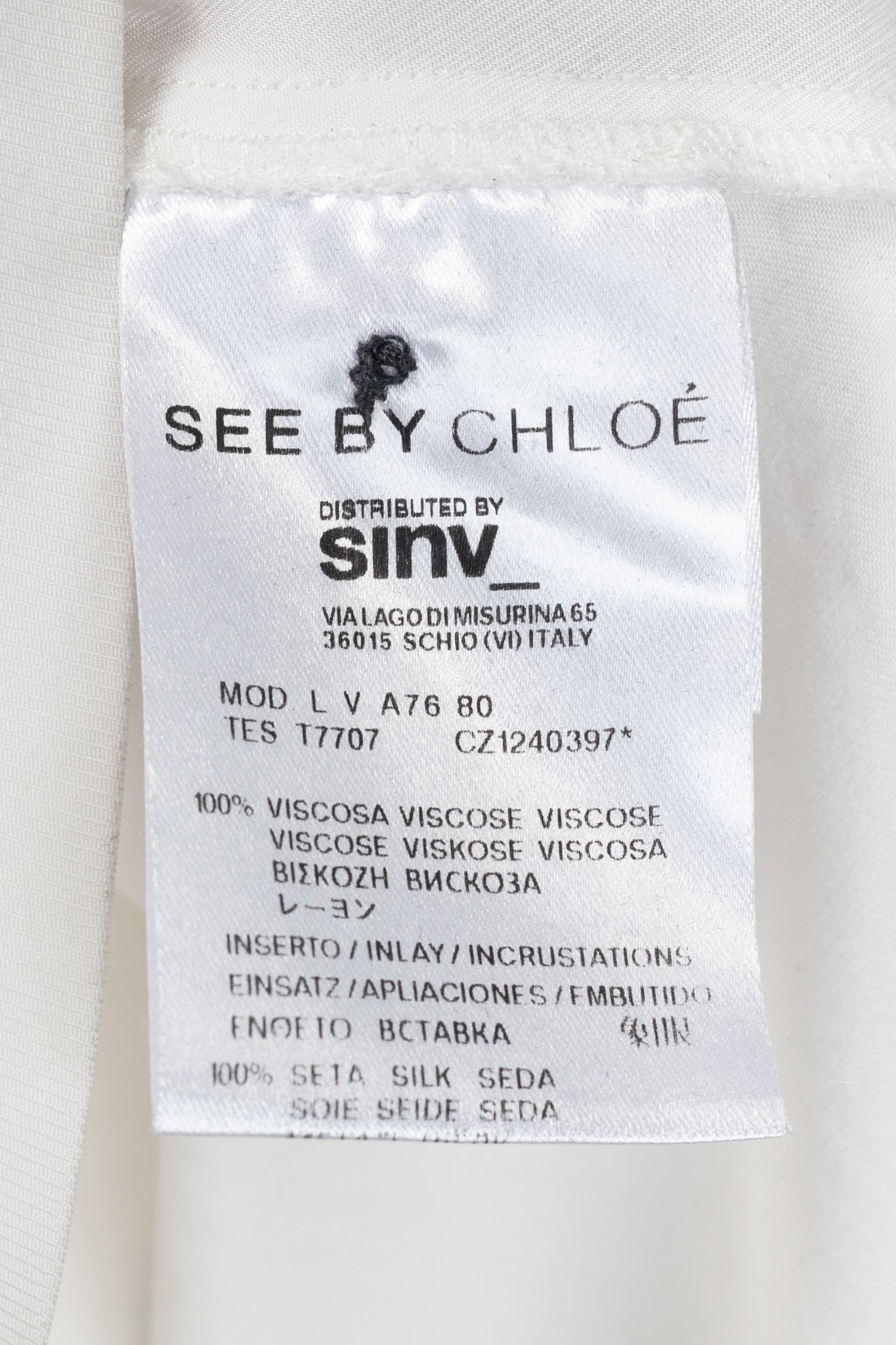 See by Chloe Black & White Polo A-Line Mini Dress