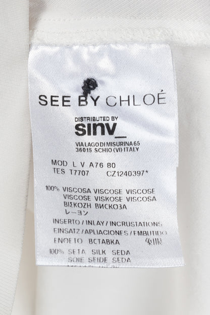 See by Chloe Black & White Polo A-Line Mini Dress