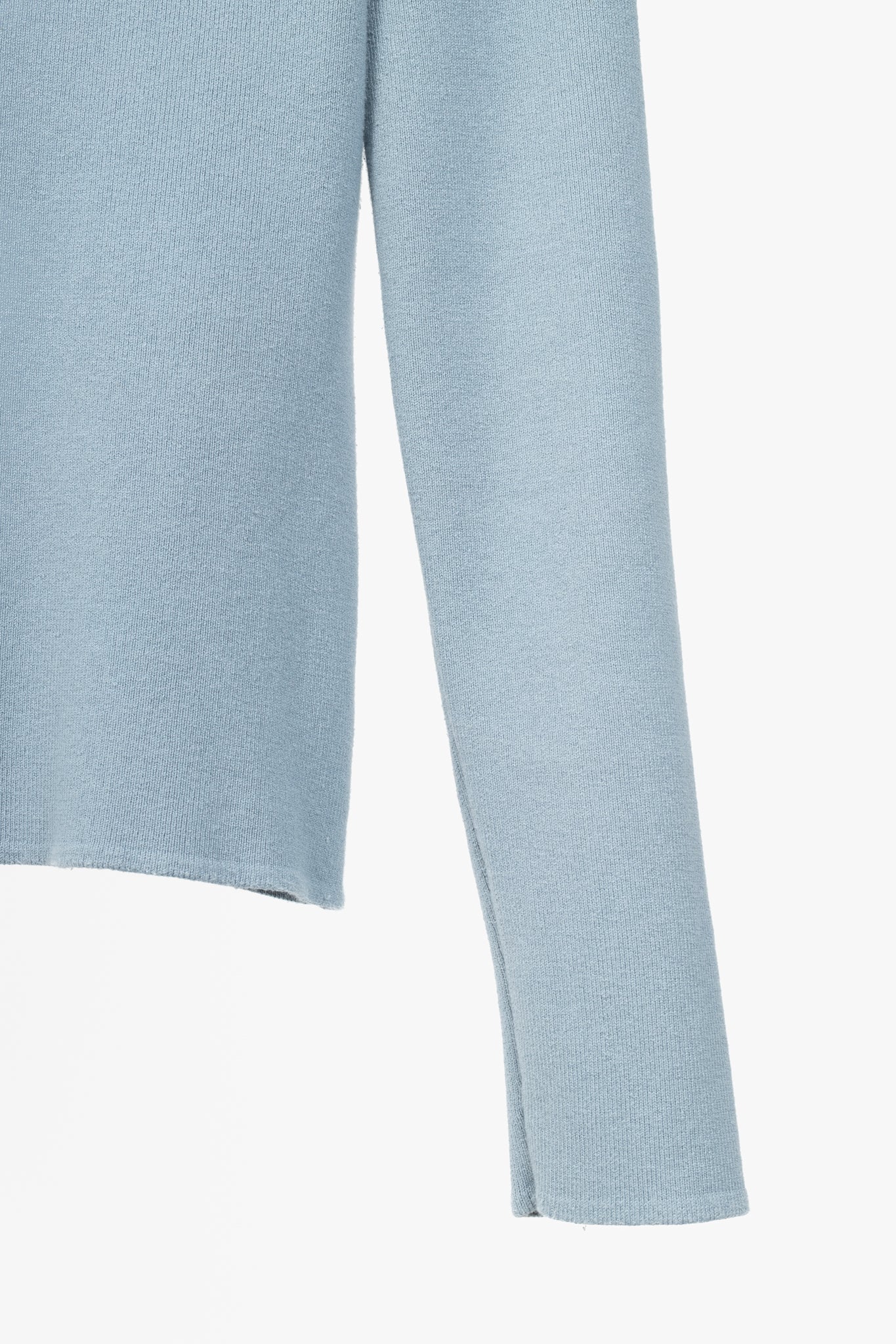 See by Chloe Dusty Blue Cotton & Wool Bisou Turtleneck