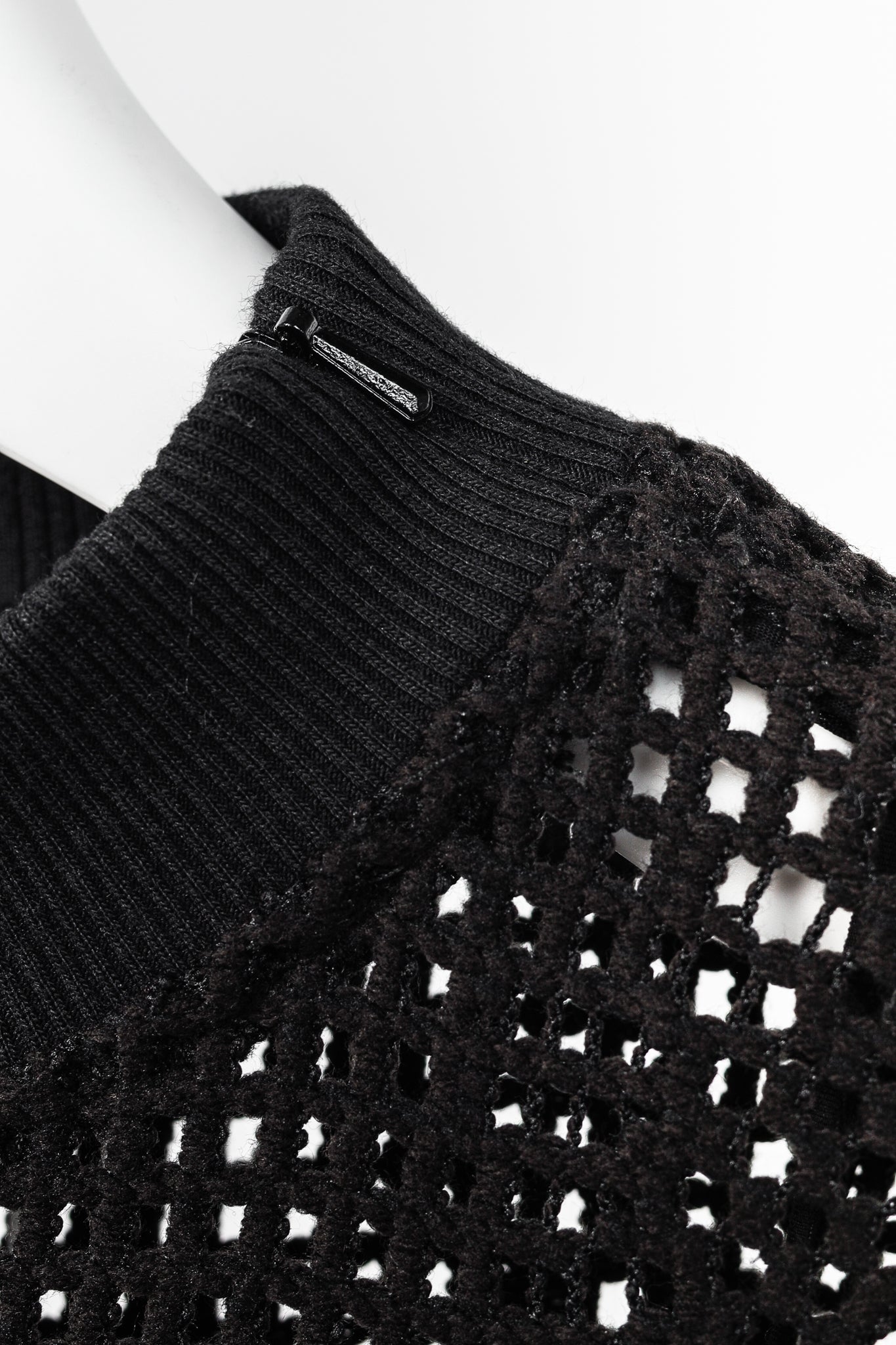 See by Chloe Black Crochet Long-Sleeve Mini Dress – Blogger Armoire