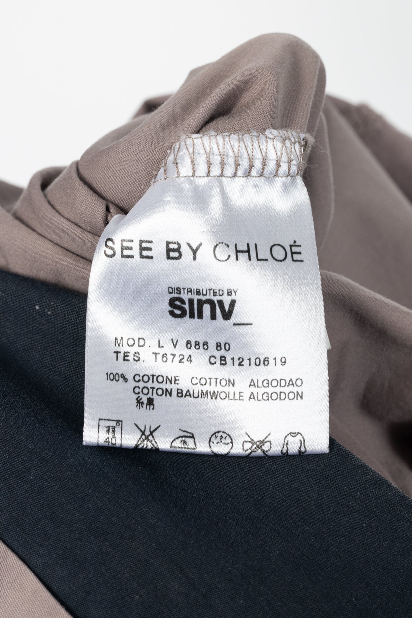 See by Chloe SS11 Mauve Two-Tone Sateen Dress