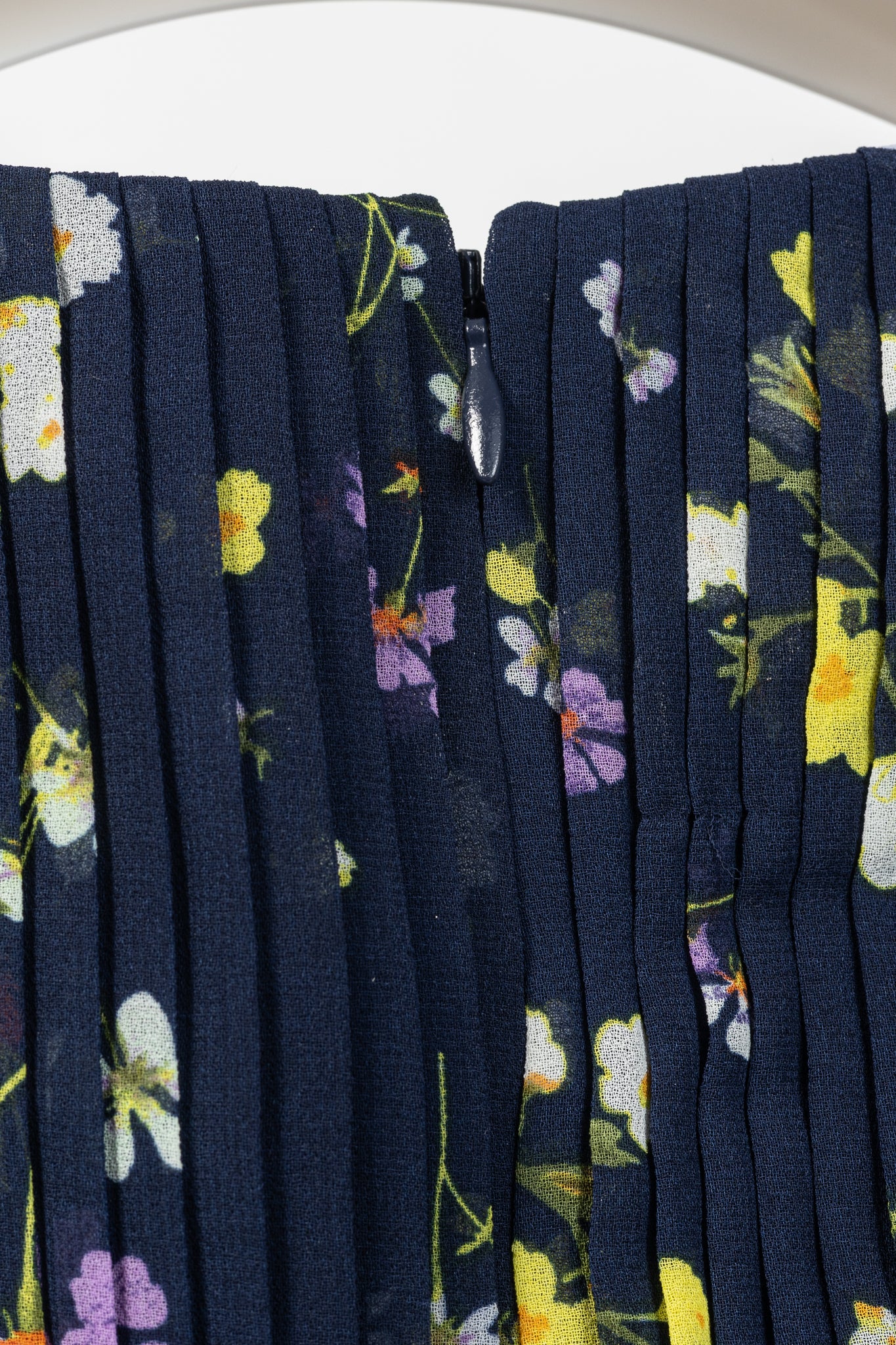 Self-Portrait SS/24 Navy Floral Chiffon Mini Dress