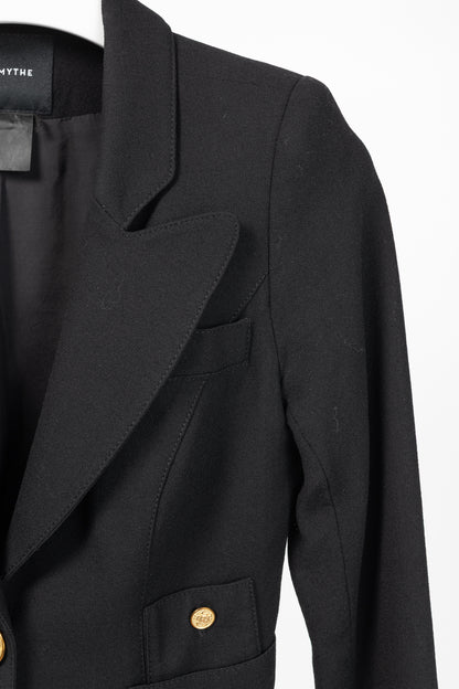 Smythe Duchess Black Single-Breasted Wool Blazer