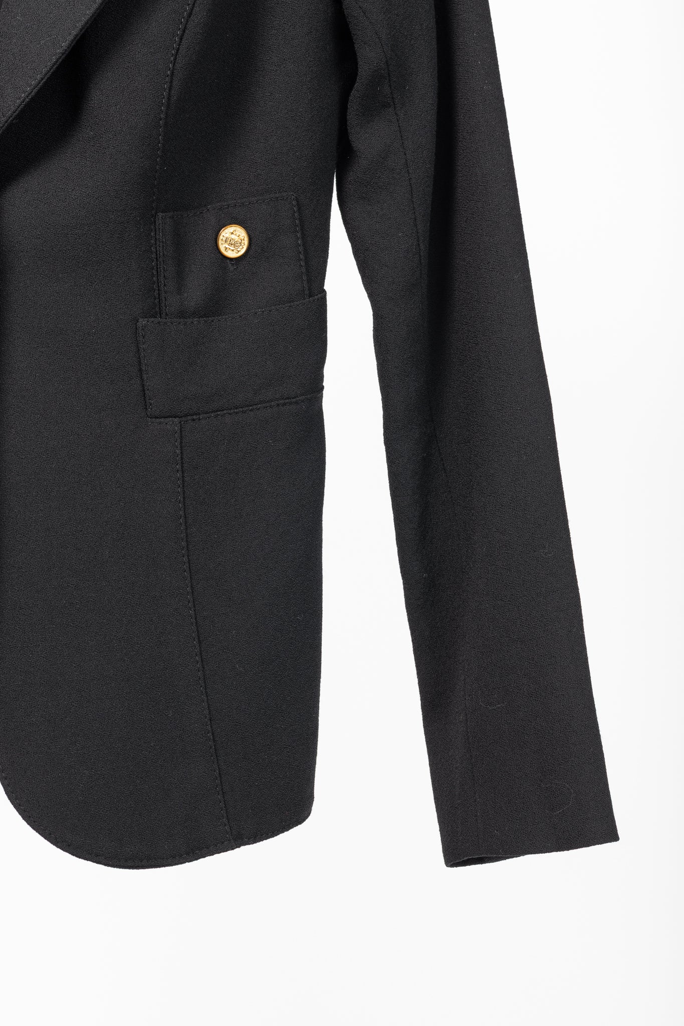 Smythe Duchess Black Single-Breasted Wool Blazer
